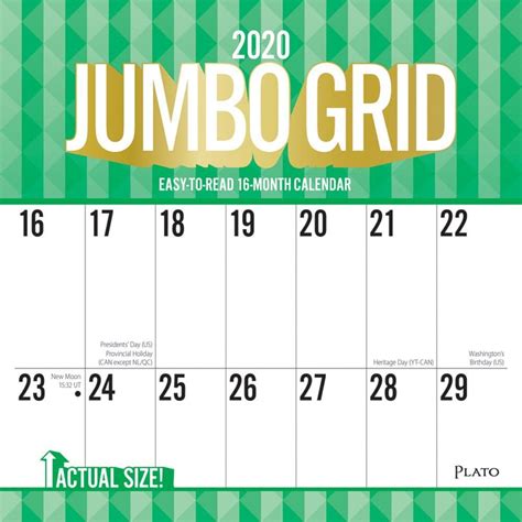 Large Monthly Calendar Free Printable Large Grid Calendar Calendar