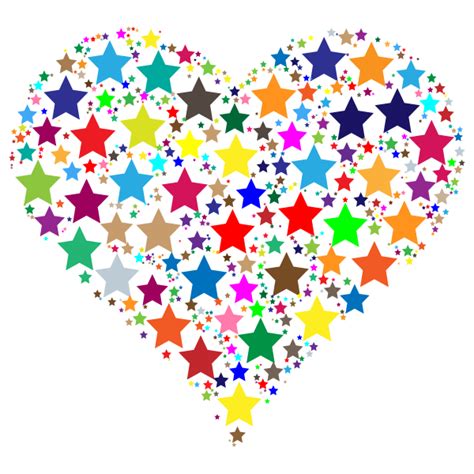 Heart Made Of Stars Free Svg