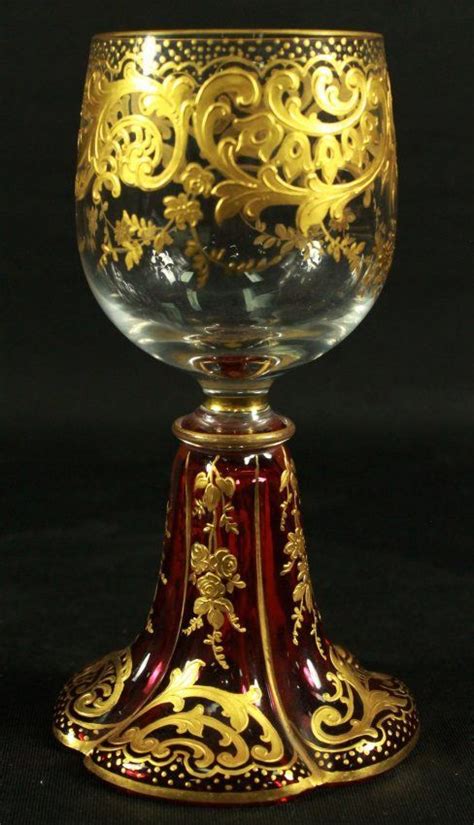 Moser Wine Glass Objetos De Vidrio Decoraciones Medievales Y Cristalería