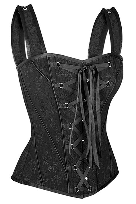 atomic cross my heart steel boned overbust corset in 2021 corset fashion pirate corset