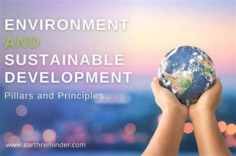 Environment And Sustainable Development Earth Reminder