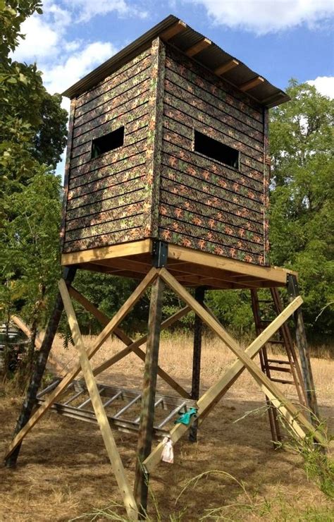 Diy Deer Blind Plans Post What You Have Blinds And Feeders Texas