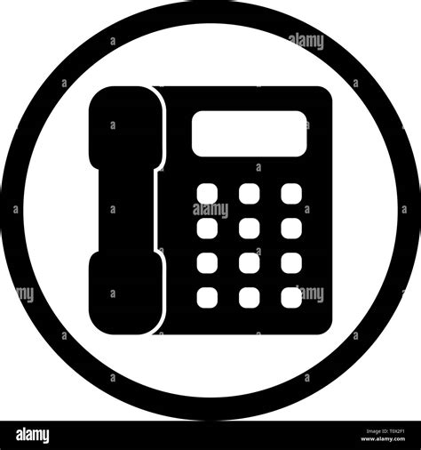 Illustration Telephone Icon Stock Photo Alamy
