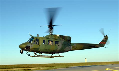 Laminated Poster Minot Air Force Base Nda Uh 1n Huey Helicopter
