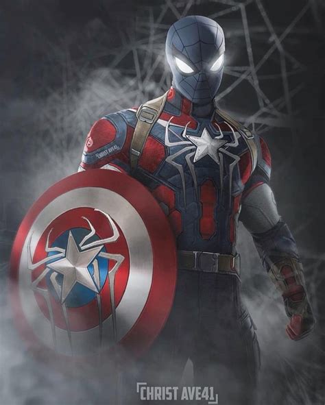 Resultado De Imagem Para Fusion Of Captain America And Spider Man