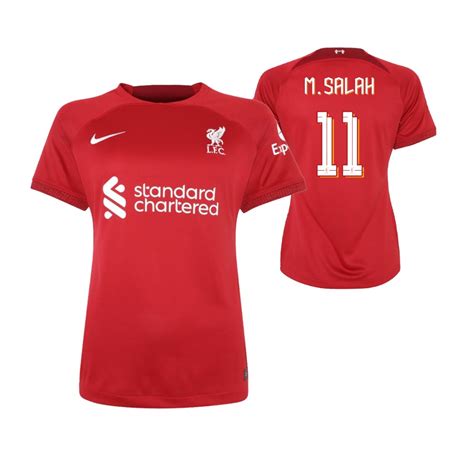 Mohamed Salah 2022 23 Home Liverpool Women Jersey Red Replica