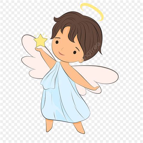 Lindo Personaje De Dibujos Animados De Niño ángel Png Imágenes