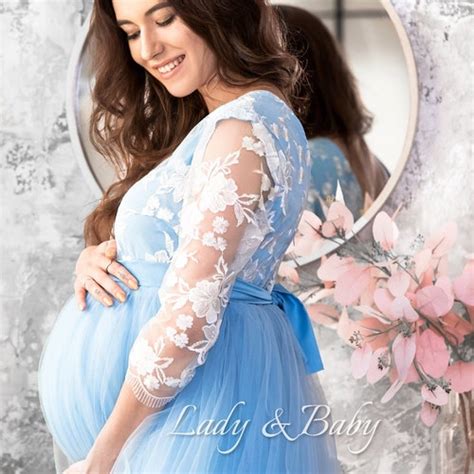 Boho Lace Maternity Dress For Photo Shoot With Slip Etsy