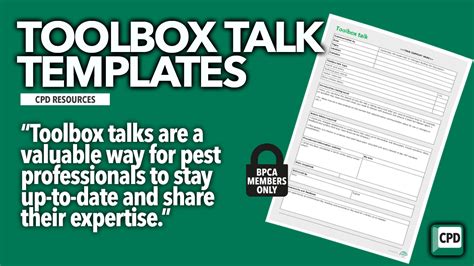 Bpca Adds Toolbox Talk Resources For Members