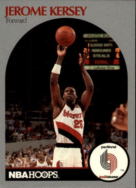 1990 91 Nba Hoops Basketball 247 Jerome Kersey Portland Trail Blazers