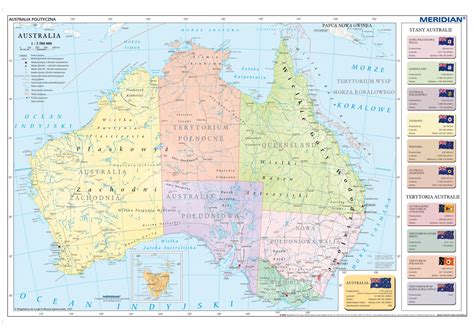 Australia - mapa polityczna Wydawnictwo Edulex