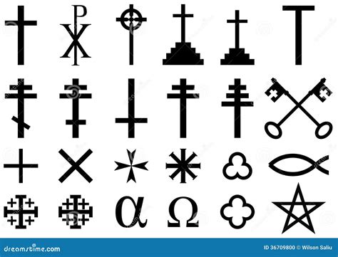 Symboles Religieux Chrétiens Photo Stock Image 36709800