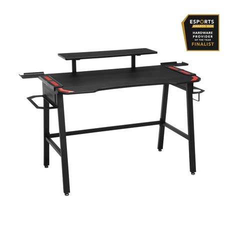 Respawn 53 In Rectangular Red Computer Desk With Shelf Rsp 1010 Red