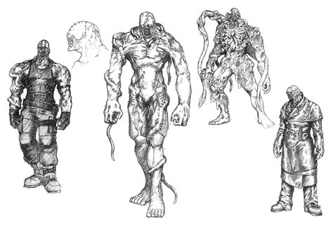 Nemesis Sketches - Resident Evil 3: Nemesis Art Gallery