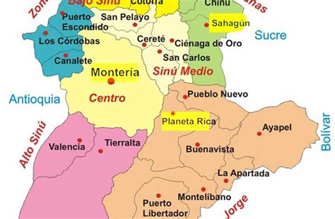 Mapa satelital de argentina (colombia / meta): Municipios más cotizados de Córdoba - LARAZON.CO