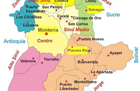 Maps of colombia ,google mao, location of colombia in the world map. Municipios más cotizados de Córdoba - LARAZON.CO