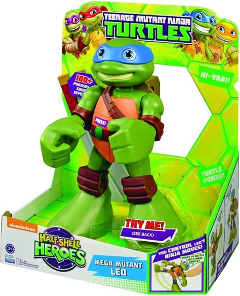Turtles Half Shell Heroes Mega Mutant Leo Uk Toys And Games