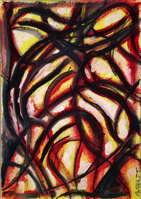 Original Abstract Painting By Wadih Maalouf Abstract Expressionism