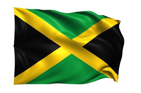 Jamaica Waving Flag Realistic Transparent Background 15309596 Png