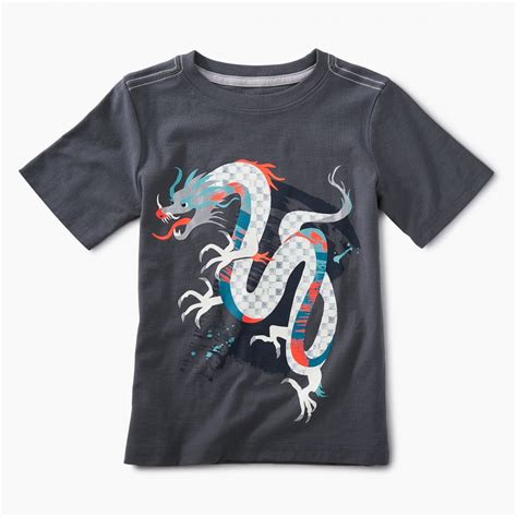 Chinese Dragon Graphic Tee Tea Collection