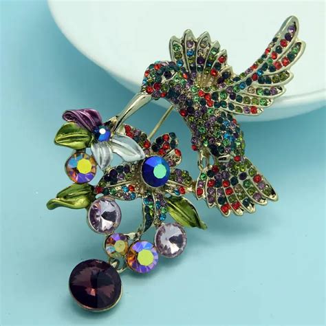 Buy Colorful Birds Brooches Fine Womens Hijab