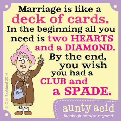 Please feel free to add any maxine cartoons you find. Aunty Acid on Marriage - Deck of Cards | Guff