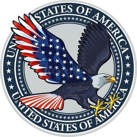 American Eagle Usa Flags Stock Illustrations 325 American Eagle Usa