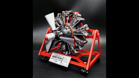 Wright Cyclone Radial Airplane Engine 112 Scale Model Kit Build Review