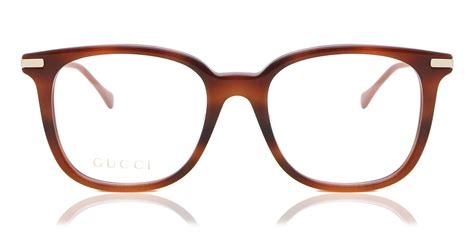 gucci gg0968o 002 eyeglasses in havana gold smartbuyglasses usa