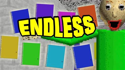 Baldis Basics Endless Mode 15 Notebooks Youtube