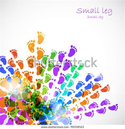 Small Legs Doing First Steps Vector Stock Vector Royalty Free 98358563