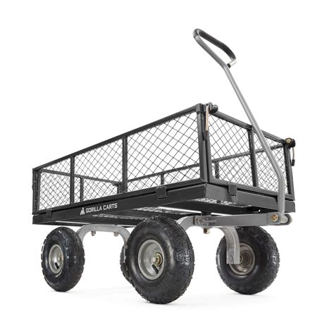 Gorilla Cart 800 Pound Capacity Heavy Duty Durable Steel Mesh