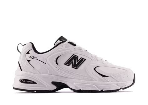 New Balance 530 White Black Leather Mr530syb Sneaker Baker