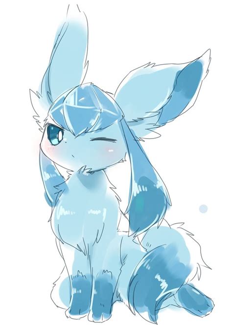 Extremely Cute Glaceon Cute Pokemon Pictures Pokemon Cute Pokemon
