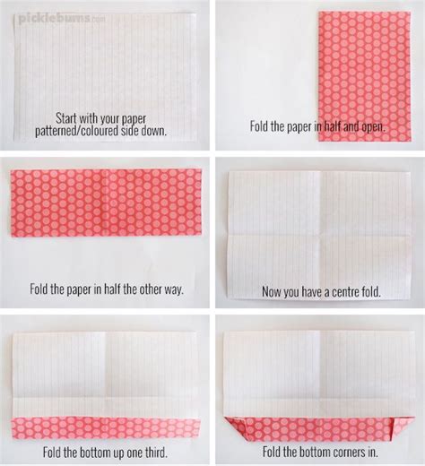 Two Easy Foldable Letters Fold Paper Into Envelope Diy Envelope