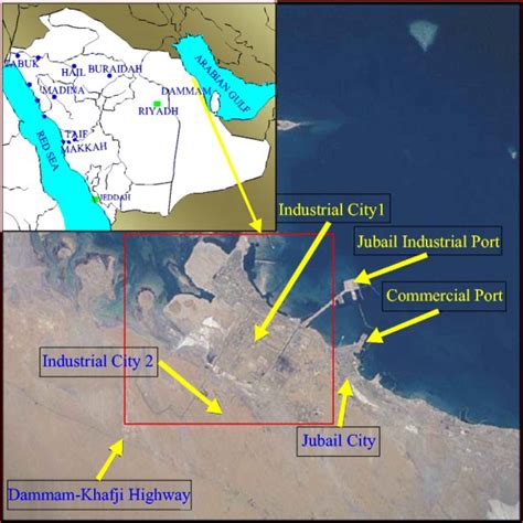 Vicinity Map Of Jubail Industrial Area From Download Scientific