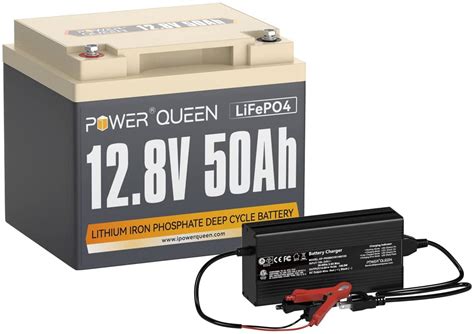 Buy Power Queen 12v 50ah Deep Cycle Lifepo4 Lithium Iron Phosphate