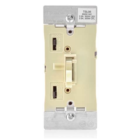 Tsl06 1li Leviton Tsl06 1li 3 Way Toggle Slide Universal Dimmer Ivory