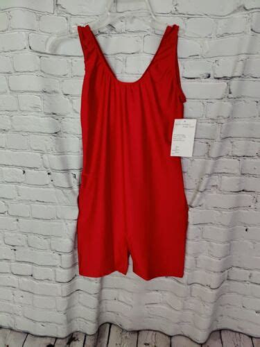 Bal Togs Unitard Womans Extra Large Red Dance Wear Nwt Vintage Ebay