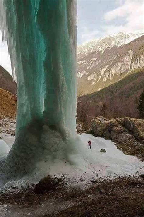 Frozen Waterfall In The Alps Of South Tyrol Italy Amazing Things