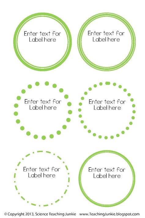 If you have your label sheets to print but need away to format the information you want. 6 Best Images of Printable Round Label Template - Free ...