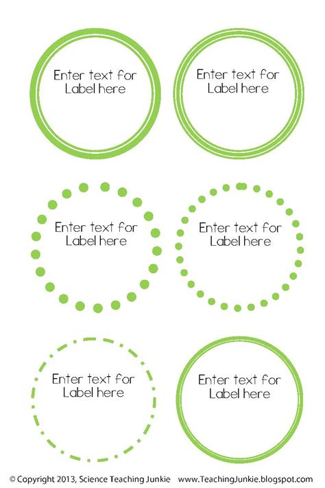 These free printable round labels are ready to be filled with your information. 6 Best Images of Printable Round Label Template - Free ...