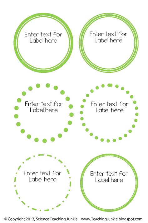 Below is a list of all our label sizes with a detailed drawing (jpg), a downloadable microsoft word®. 6 Best Images of Printable Round Label Template - Free ...