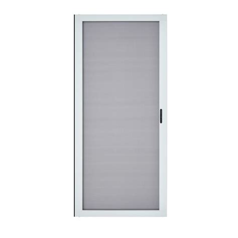 Sliding screen door screen mesh anderson retractable screen door 32 x 80 in. ReliaBilt 36-in x 80-in White Aluminum Frame Sliding ...