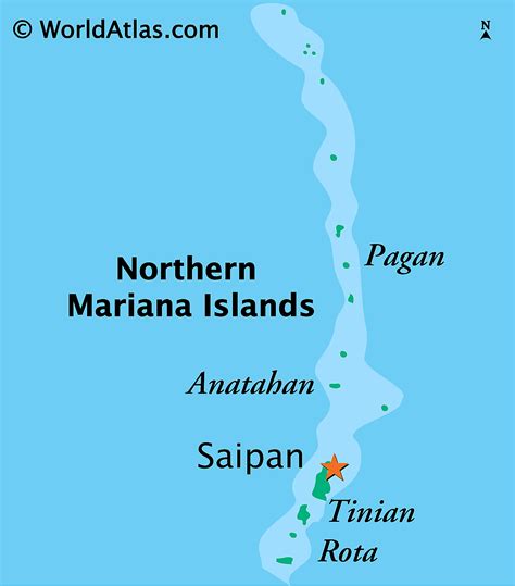 Karten und Fakten der Nördlichen Marianen Weltatlas
