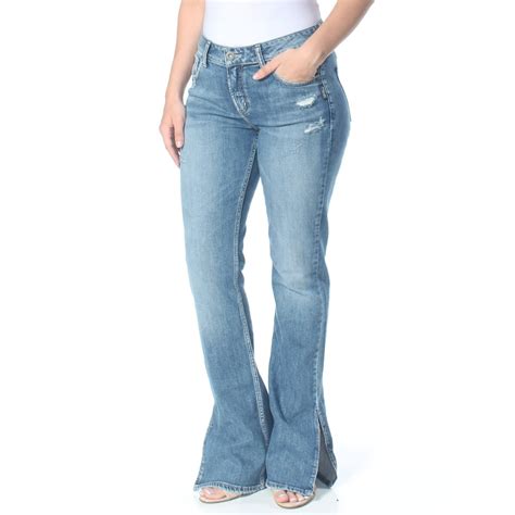 Silver Silver Womens Blue High Rise Curvy Slim Boot Cut Jeans Size 30 Waist