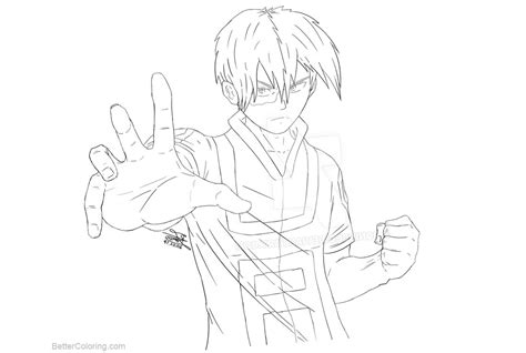They can pass through walls, fly, transform into other creatures. Boku No Hero Academia Coloring Pages Todoroki lineart by ...