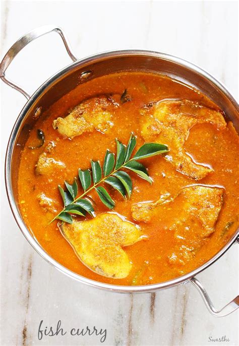 Fish Curry Recipe Indian Fish Masala Swasthis Recipes
