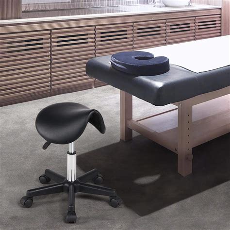 Yaheetech Portable Massage Table And Saddle Stool Set 23 Sections Folding Spa Bed Tattoo Beauty