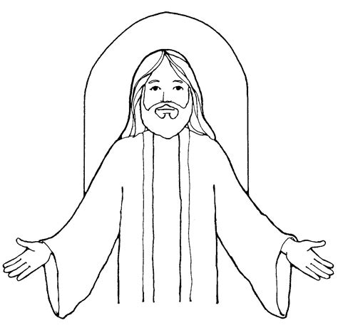 Jesus Clipart Outline Jesus Outline Transparent Free For Download On